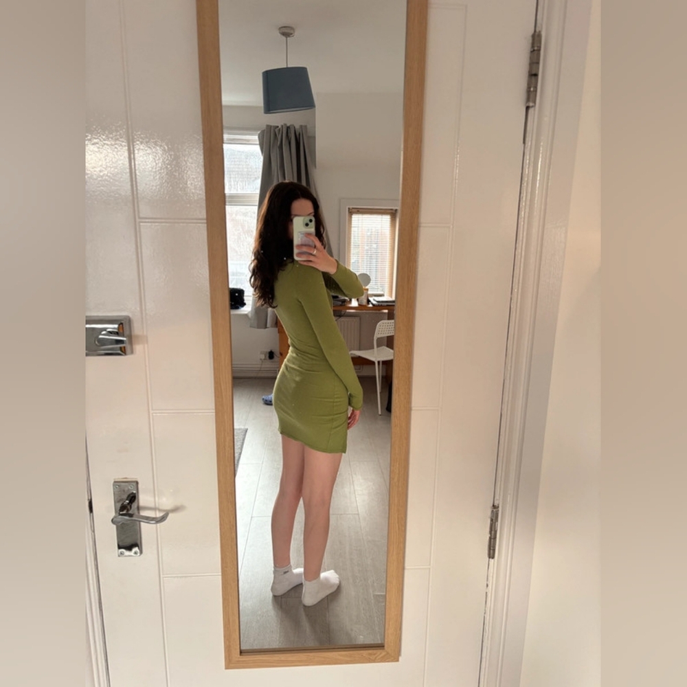 Green Mini Dress - Picture 2 of 4